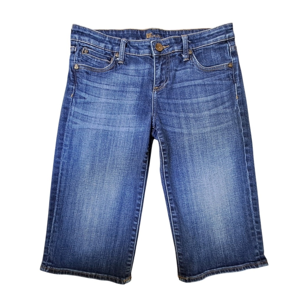 KUT from the Kloth Womens Bermuda Denim Shorts Medium Wash Blue Size 4 KB130MA1N